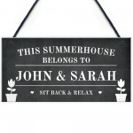 Novelty Summerhouse Sign Personalised Summerhouse Belongs To