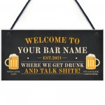 Home Bar PERSONALISED Sign Funny Bar Pub Sign Man Cave Gifts