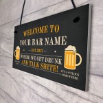 Home Bar PERSONALISED Sign Funny Bar Pub Sign Man Cave Gifts