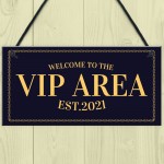 VIP AREA Home Bar Sign Novelty Beer Garden Bar Signs Man Cave