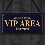 VIP AREA Home Bar Sign Novelty Beer Garden Bar Signs Man Cave