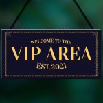 VIP AREA Home Bar Sign Novelty Beer Garden Bar Signs Man Cave