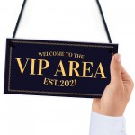 VIP AREA Home Bar Sign Novelty Beer Garden Bar Signs Man Cave