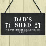 Funny Dads Shed Sign Hanging Garden Man Cave Plaque Fathers Day