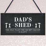 Funny Dads Shed Sign Hanging Garden Man Cave Plaque Fathers Day