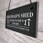 Grandads Shed Sign Hanging Garden Plaque Fathers Day Gift