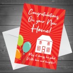 Handmade NEW HOME Card For Couple Friend House Warming Card