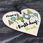 Quirky Personalised 40th Birthday Gift For Him Her Mum Dad