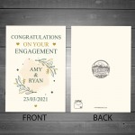 Personalised Engagement Card Congratulations Card For Couple