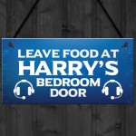 GamingBoys Bedroom Door Sign Novelty Gamer Gift For Son