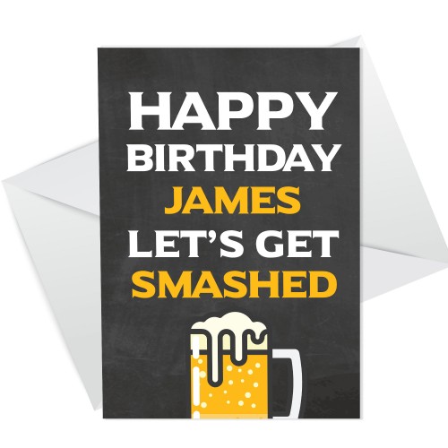 Funny Birthday Card Male Personalised Birthday Card For Dad