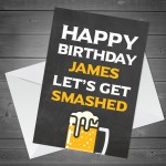 Funny Birthday Card Male Personalised Birthday Card For Dad