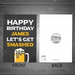 Funny Birthday Card Male Personalised Birthday Card For Dad