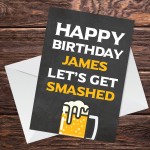 Funny Birthday Card Male Personalised Birthday Card For Dad