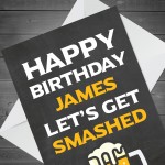 Funny Birthday Card Male Personalised Birthday Card For Dad