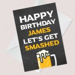 Funny Birthday Card Male Personalised Birthday Card For Dad