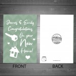 New Home House Warming Card Personalised Congratulations Card