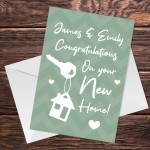 New Home House Warming Card Personalised Congratulations Card