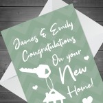 New Home House Warming Card Personalised Congratulations Card