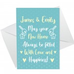 Personalised New Home Card For Couple Friend Congratulations