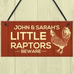 Funny Personalised Chicken Coop Sign Novelty Chicken Pet Signs