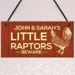 Funny Personalised Chicken Coop Sign Novelty Chicken Pet Signs