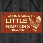 Funny Personalised Chicken Coop Sign Novelty Chicken Pet Signs