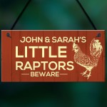 Funny Personalised Chicken Coop Sign Novelty Chicken Pet Signs