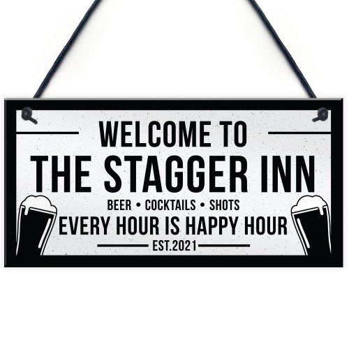 Funny Personalised Bar Signs Plaques Novelty Garden Shed Signs