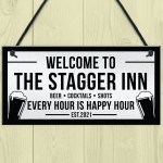 Funny Personalised Bar Signs Plaques Novelty Garden Shed Signs