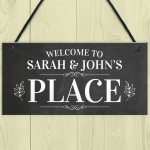 Personalised Welcome To Our Place Sign Home Decor Garden Sign