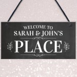 Personalised Welcome To Our Place Sign Home Decor Garden Sign