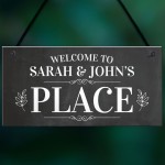 Personalised Welcome To Our Place Sign Home Decor Garden Sign