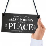 Personalised Welcome To Our Place Sign Home Decor Garden Sign