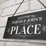 Personalised Welcome To Our Place Sign Home Decor Garden Sign