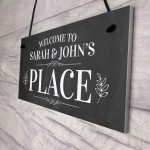 Personalised Welcome To Our Place Sign Home Decor Garden Sign