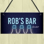 Funny Personalised Bar Man Cave Shed Garage Home Pub Sign