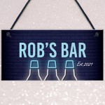 Funny Personalised Bar Man Cave Shed Garage Home Pub Sign