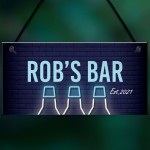 Funny Personalised Bar Man Cave Shed Garage Home Pub Sign