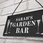 Garden Bar Sign Shabby Personalised Home Bar Garden Sign