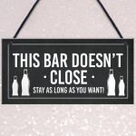 Funny Man Cave Bar Sign Hanging Garage Pub Garden Plaque