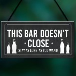 Funny Man Cave Bar Sign Hanging Garage Pub Garden Plaque