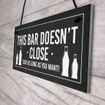 Funny Man Cave Bar Sign Hanging Garage Pub Garden Plaque