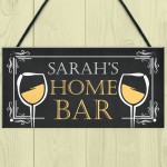 HOME BAR Sign Personalised Hanging Garden Summerhouse Shed Sign