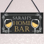 HOME BAR Sign Personalised Hanging Garden Summerhouse Shed Sign