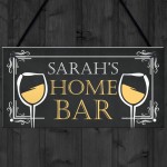 HOME BAR Sign Personalised Hanging Garden Summerhouse Shed Sign