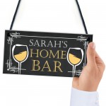 HOME BAR Sign Personalised Hanging Garden Summerhouse Shed Sign