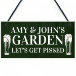 Garden SignPersonalised Funny Bar Sign Garage Pub Shed Plaque