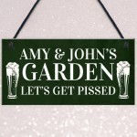 Garden SignPersonalised Funny Bar Sign Garage Pub Shed Plaque