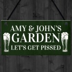 Garden SignPersonalised Funny Bar Sign Garage Pub Shed Plaque